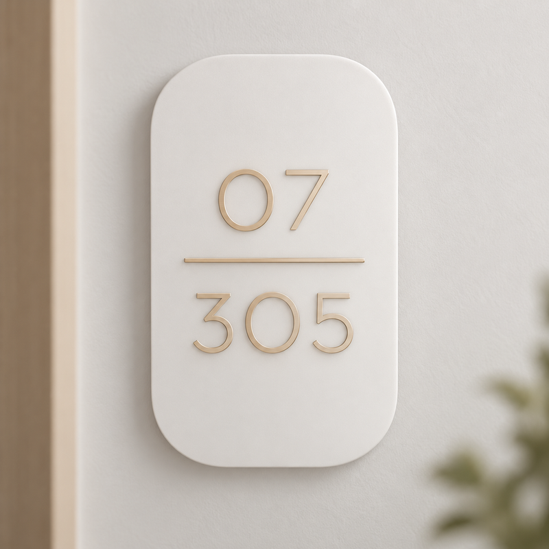House Number Plate - Numbers Only