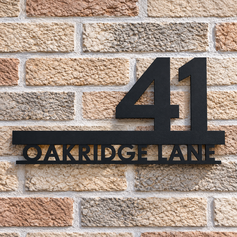 House Number Plate - Written Script
